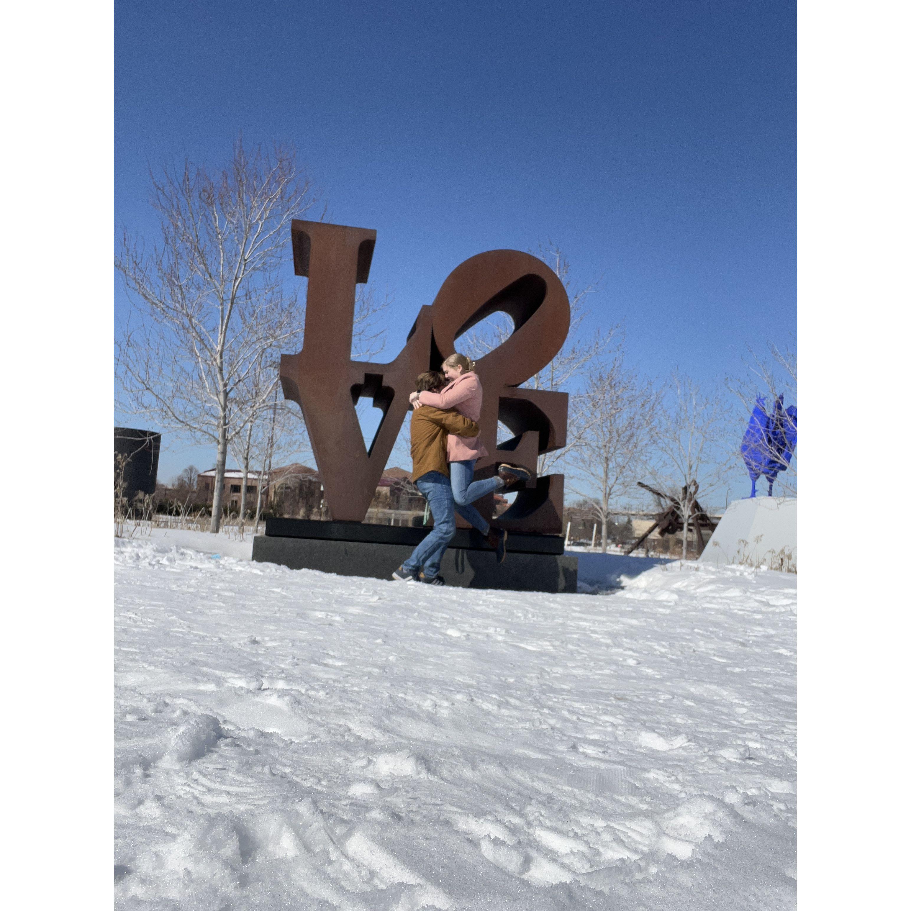 Taken at the Minneapolis Sculpture Gardens in March 2023.