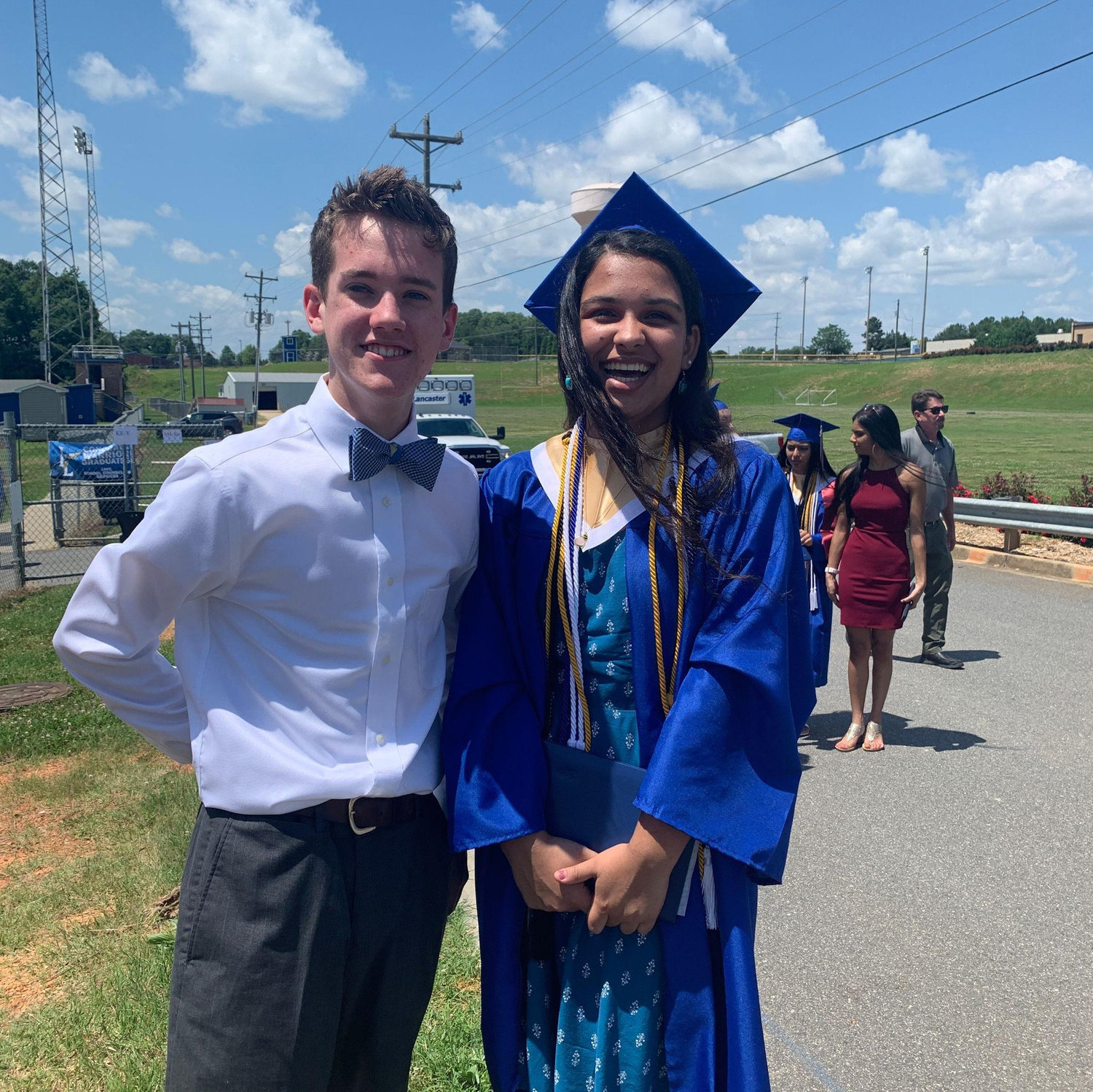 5/2020 It was at our graduation that Heather Kiger took this photo and later told Noah that in fact that girl has a crush on you.