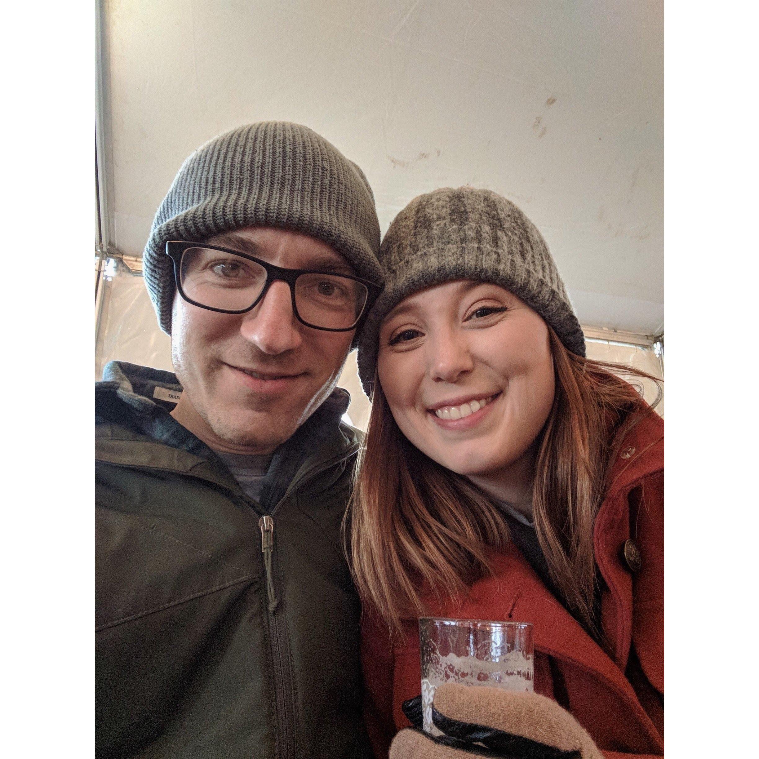 Our 2nd Year to attend Frost Fest across the field from our home - one of our earliest dates!