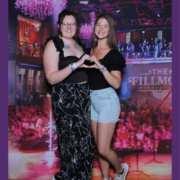 My first Taylor Swift party with Maddy and Angela.