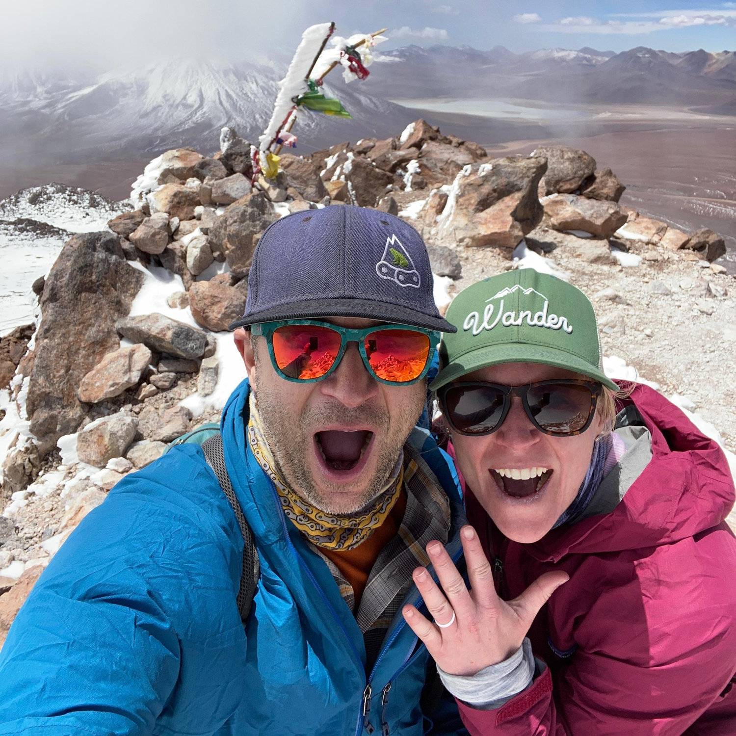 at the top of Cerro Toco peak in the Atacama!