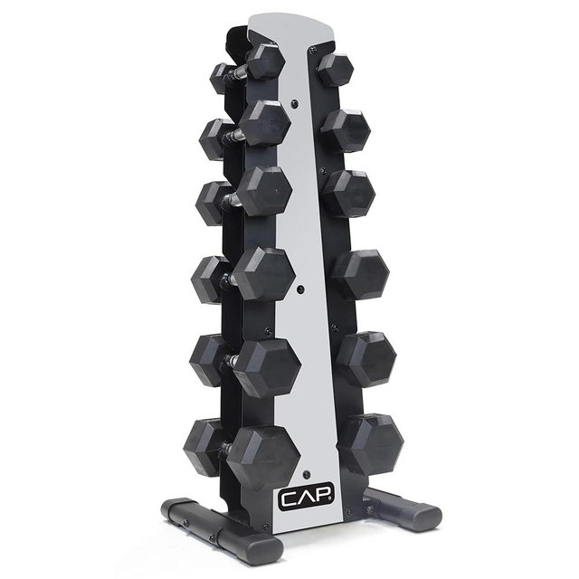 CAP Barbell Dumbbell Set with Rack | Multiple Options in 150lbs and 210lbs