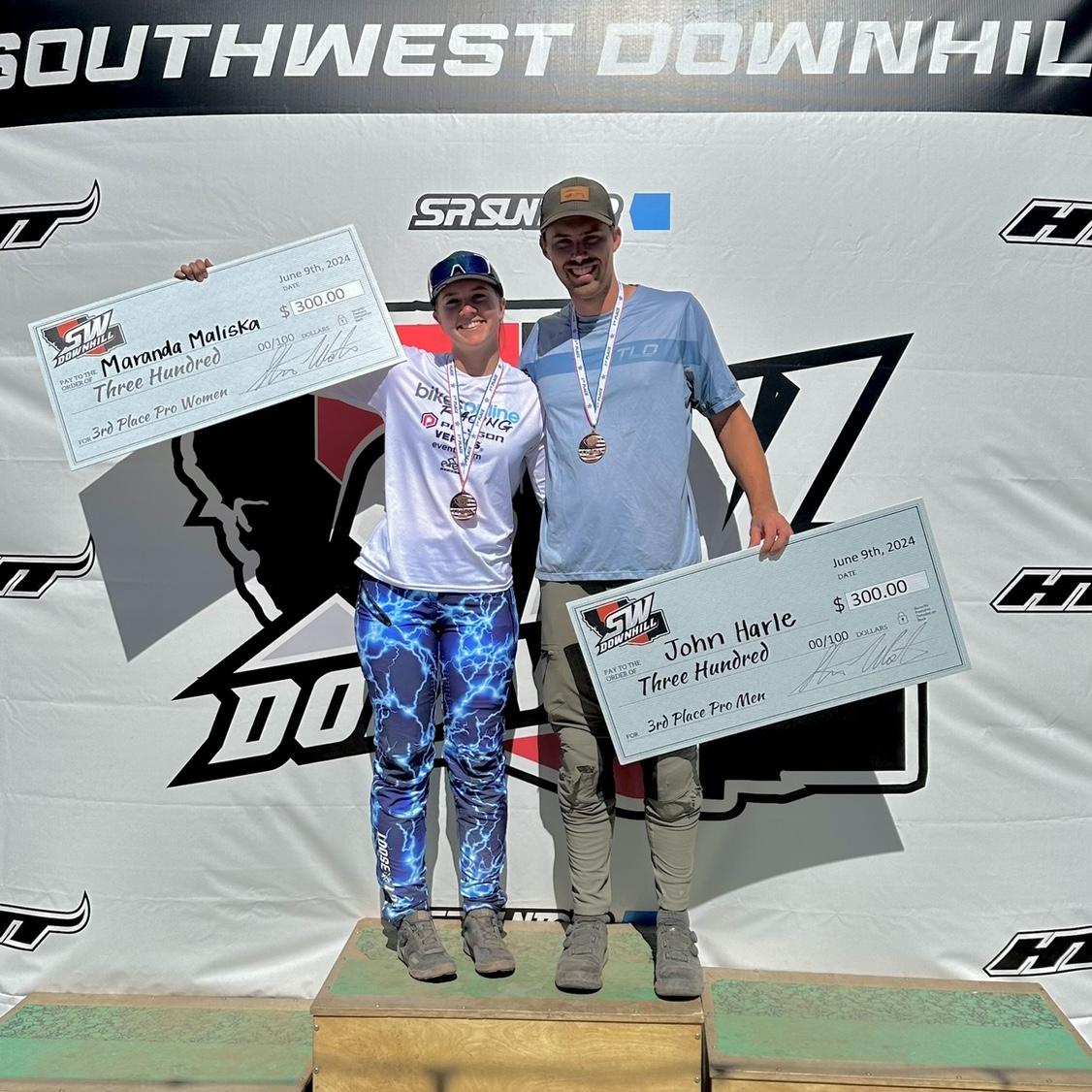 June 9, 2024 Our first race back after some injuries. We both made it on the podium!