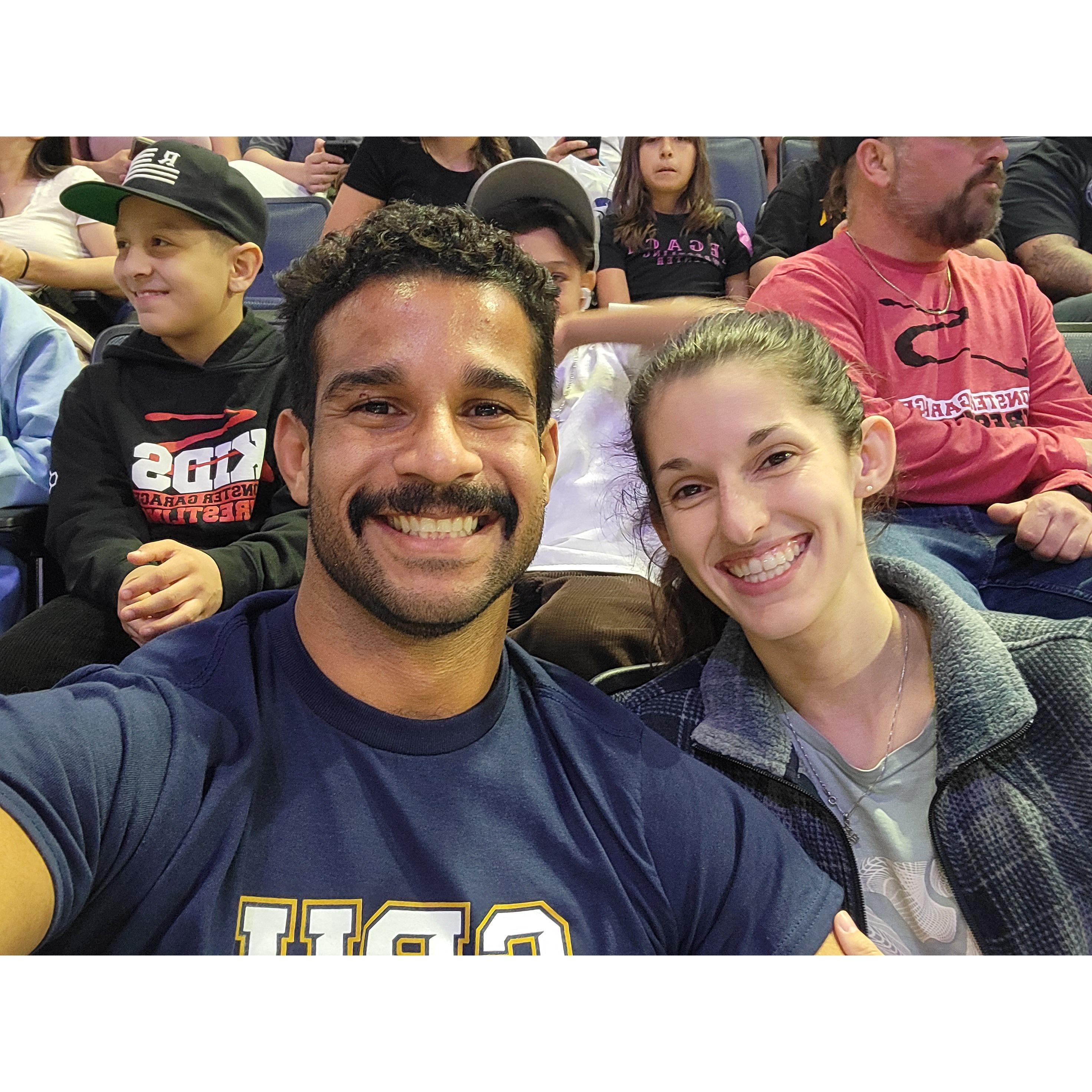 Got to attend a CBU wrestling meet together!
