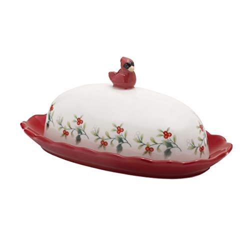 Pfaltzgraff 5252679 Winterberry Butter Dish, one size, Assorted