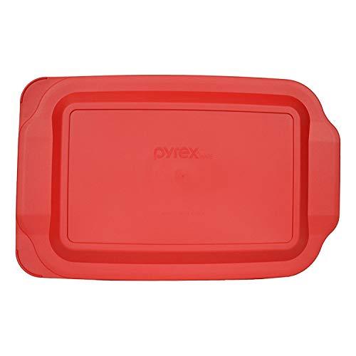 Pyrex 233-PC 3 Quart Red Rectangle Standard 9" x 13" Baking Dish Lid (Lid Only - Dish NOT Included)