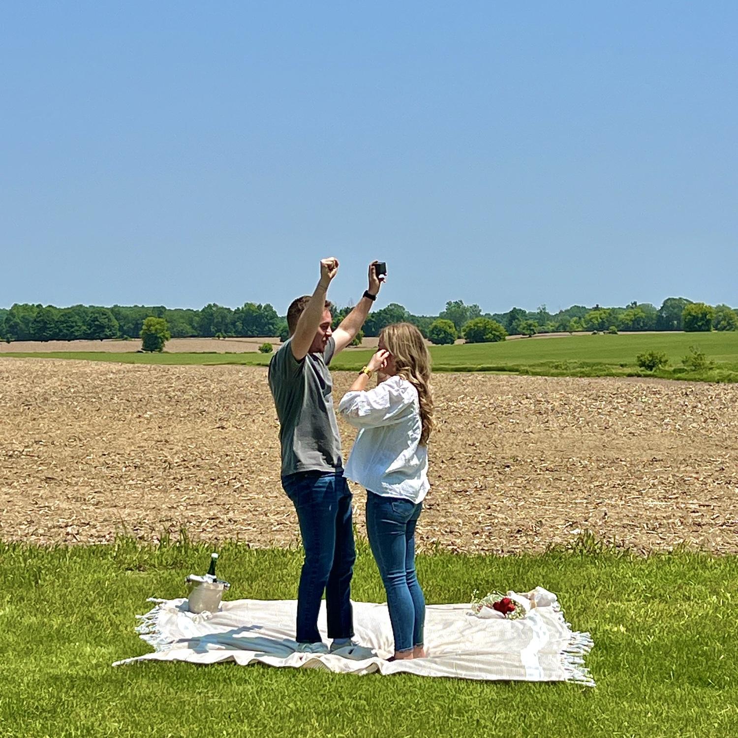 She said yes!!