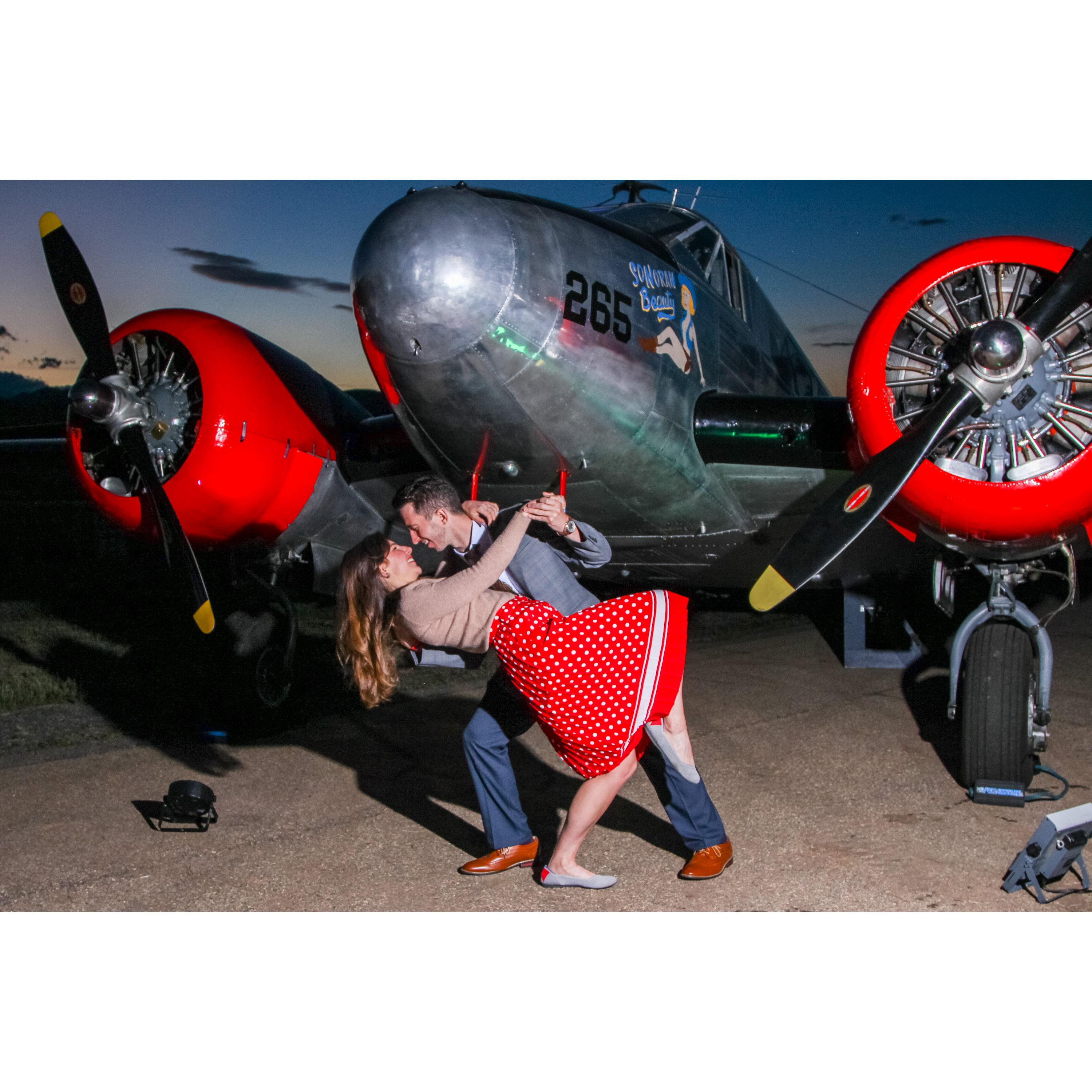 Our first proper date was at the 1940's Ball in Boulder, Colorado.