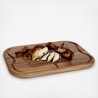 Acacia Steak Carving Board with Grid Grip