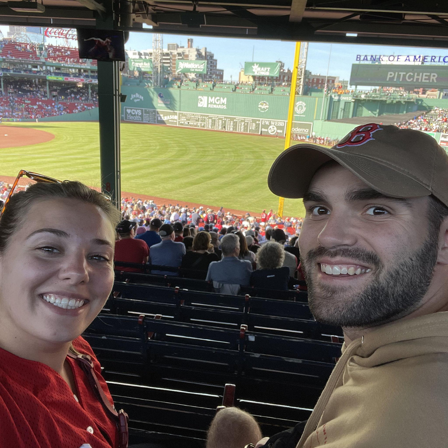 Charlie finally got to see the Green Giant on our trip to Boston