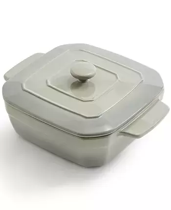 Martha Stewart Collection 8" Square Stoneware Baking Pan with Lid, Created for Macy's