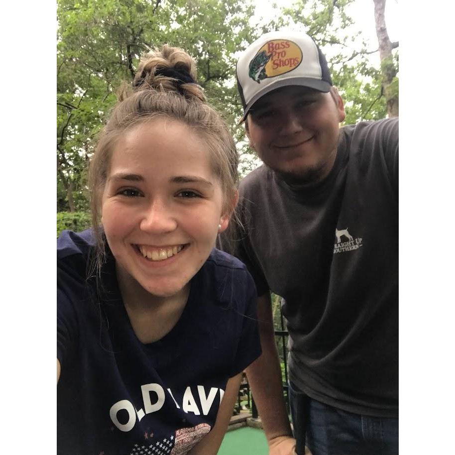 Going Mini Golfing is our second favorite hobby!