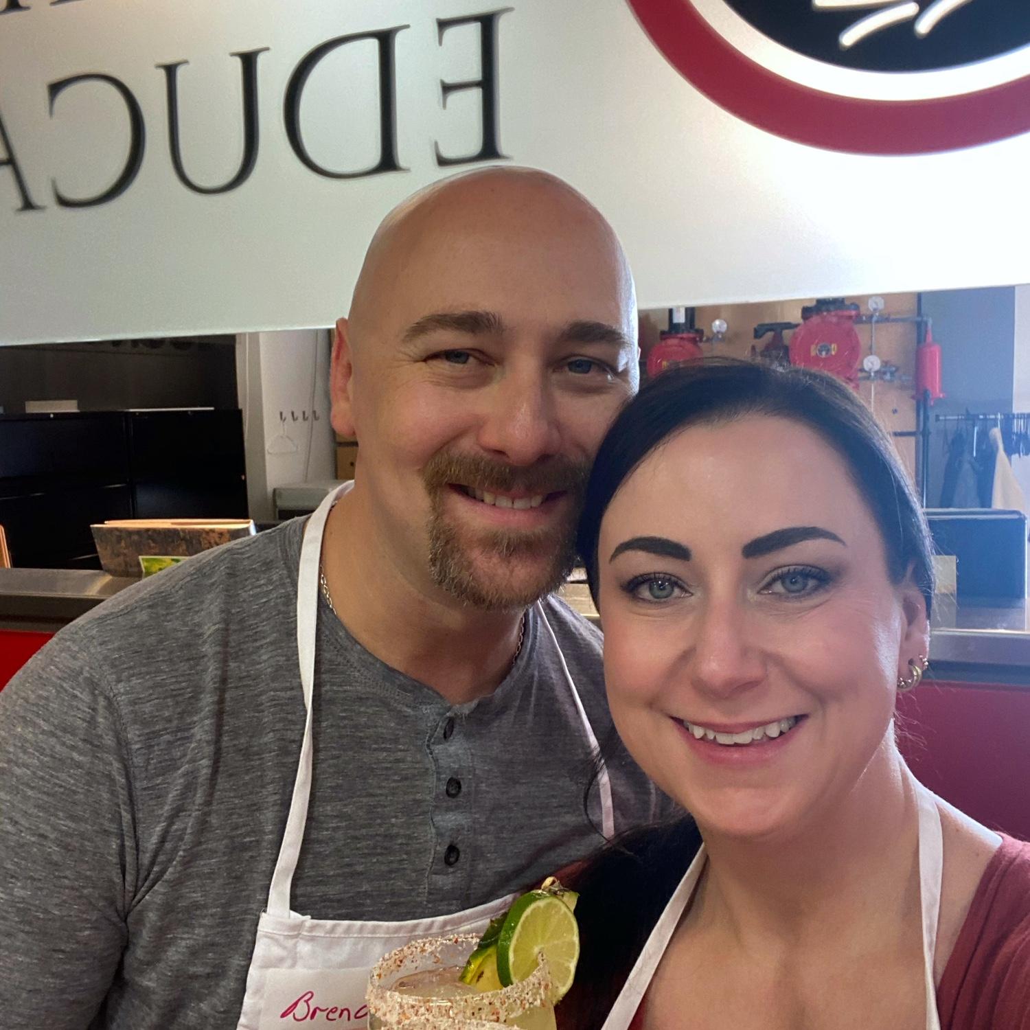 To celebrate 3 years together we did a cooking class. It was a lot of fun!