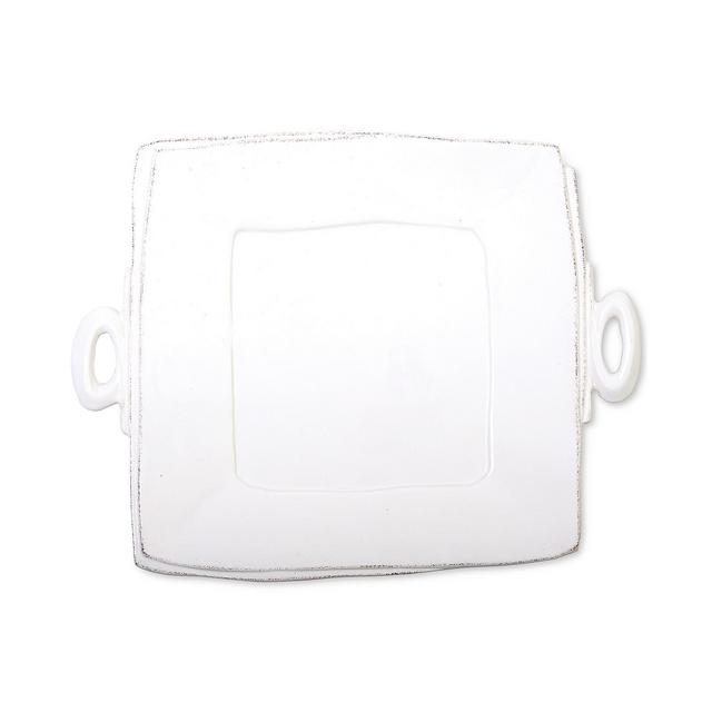 Vietri Lastra Collection Handled Square Platter