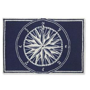 Indoor/Outdoor Vacationland Rug, Compass
