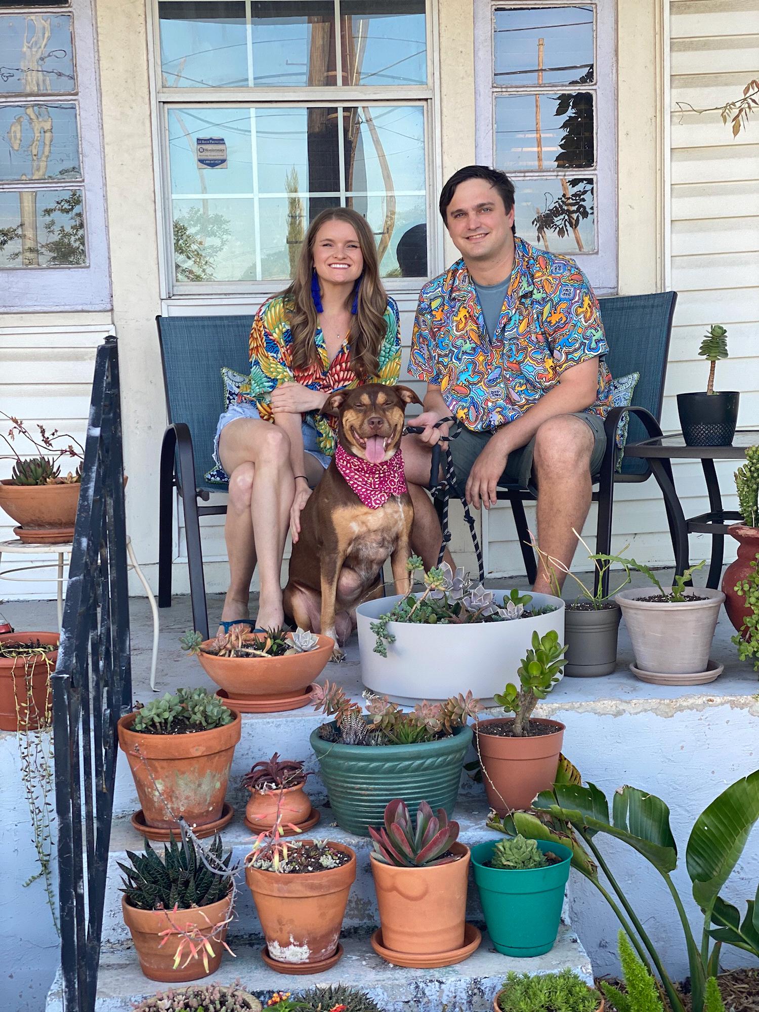 We Jazz Fested in place in true 2020 fashion on the front porch with our late dog, Quinn