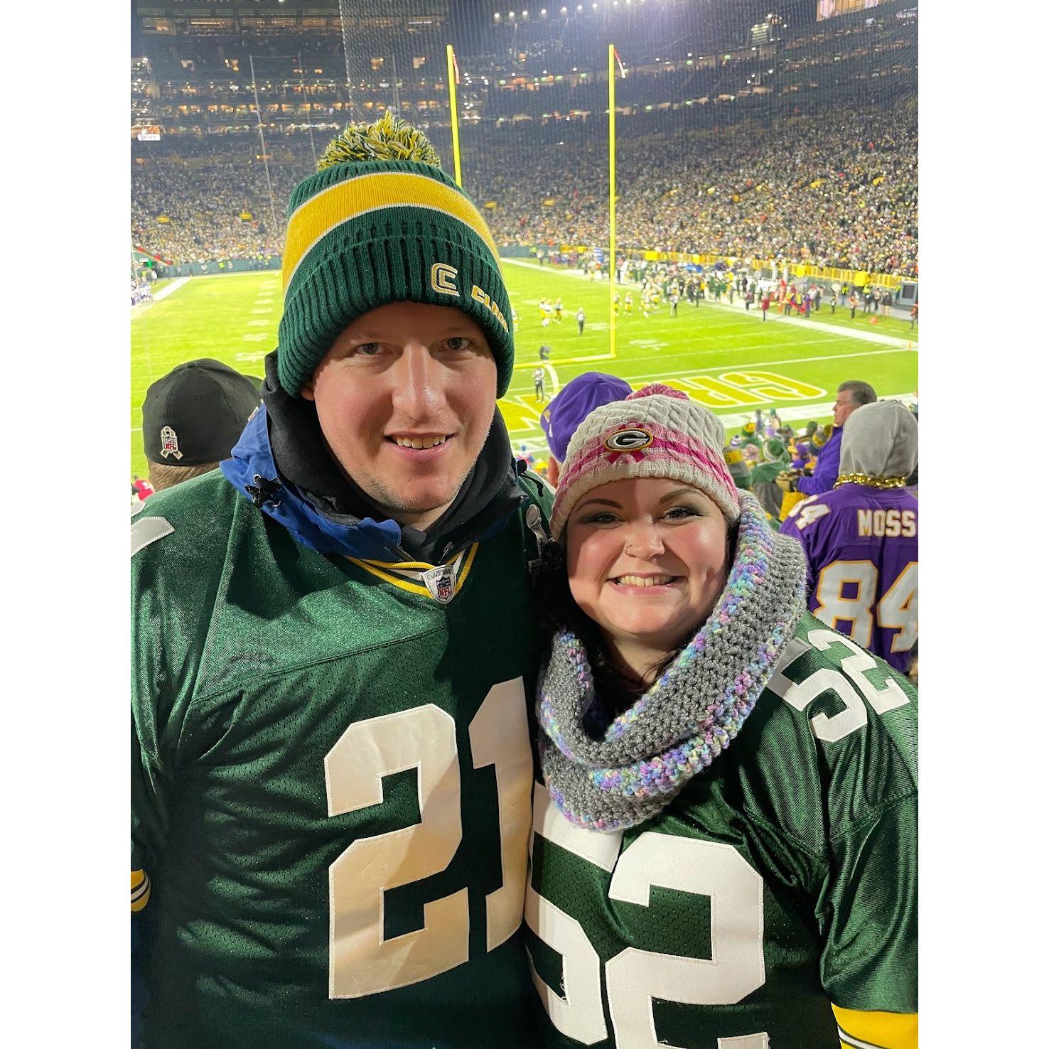 1st Packer game together. Kaleb said it was "magical"...it helped that they won against the Vikings!
January 2023