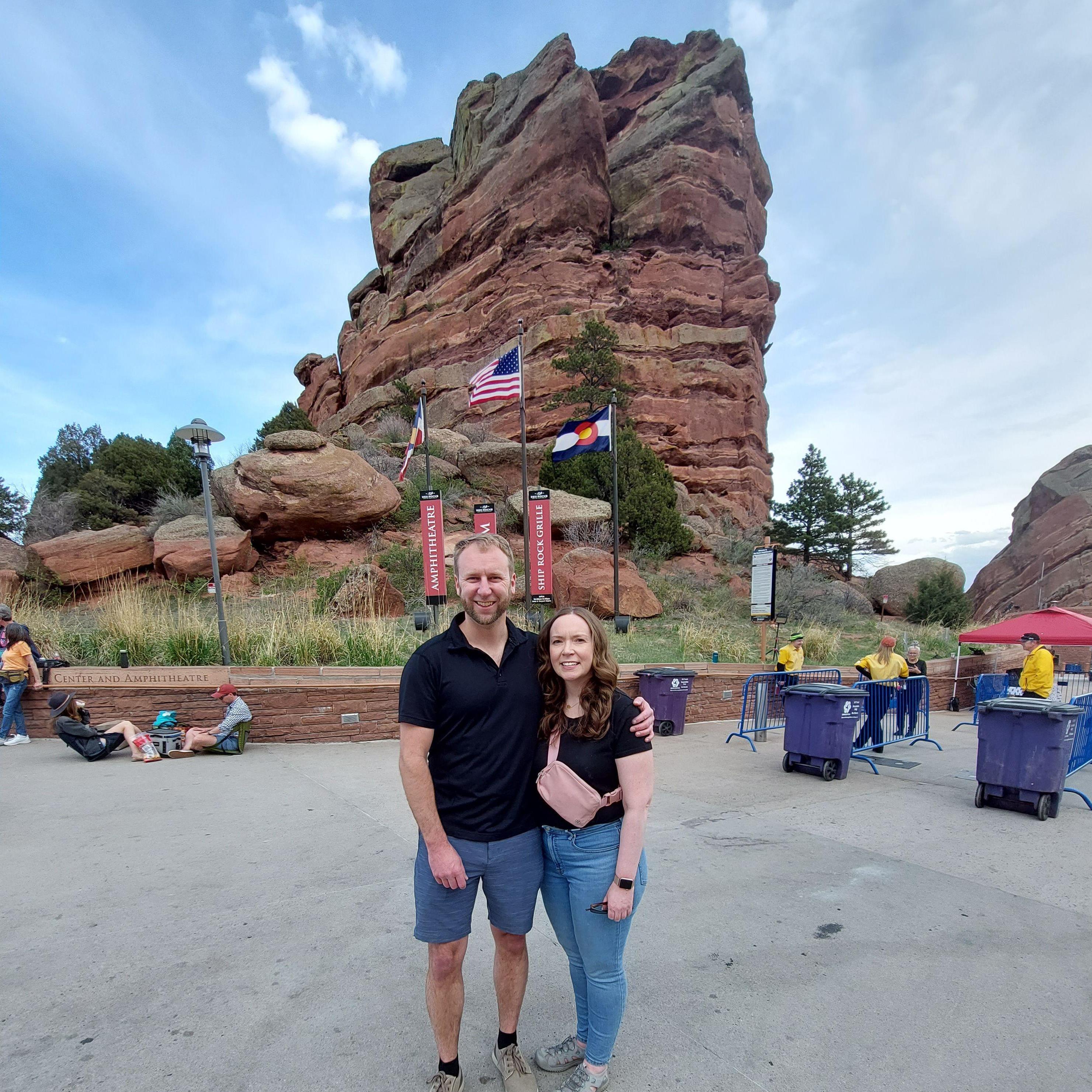 At Red Rocks in Denver for the Jason Isbell concert.