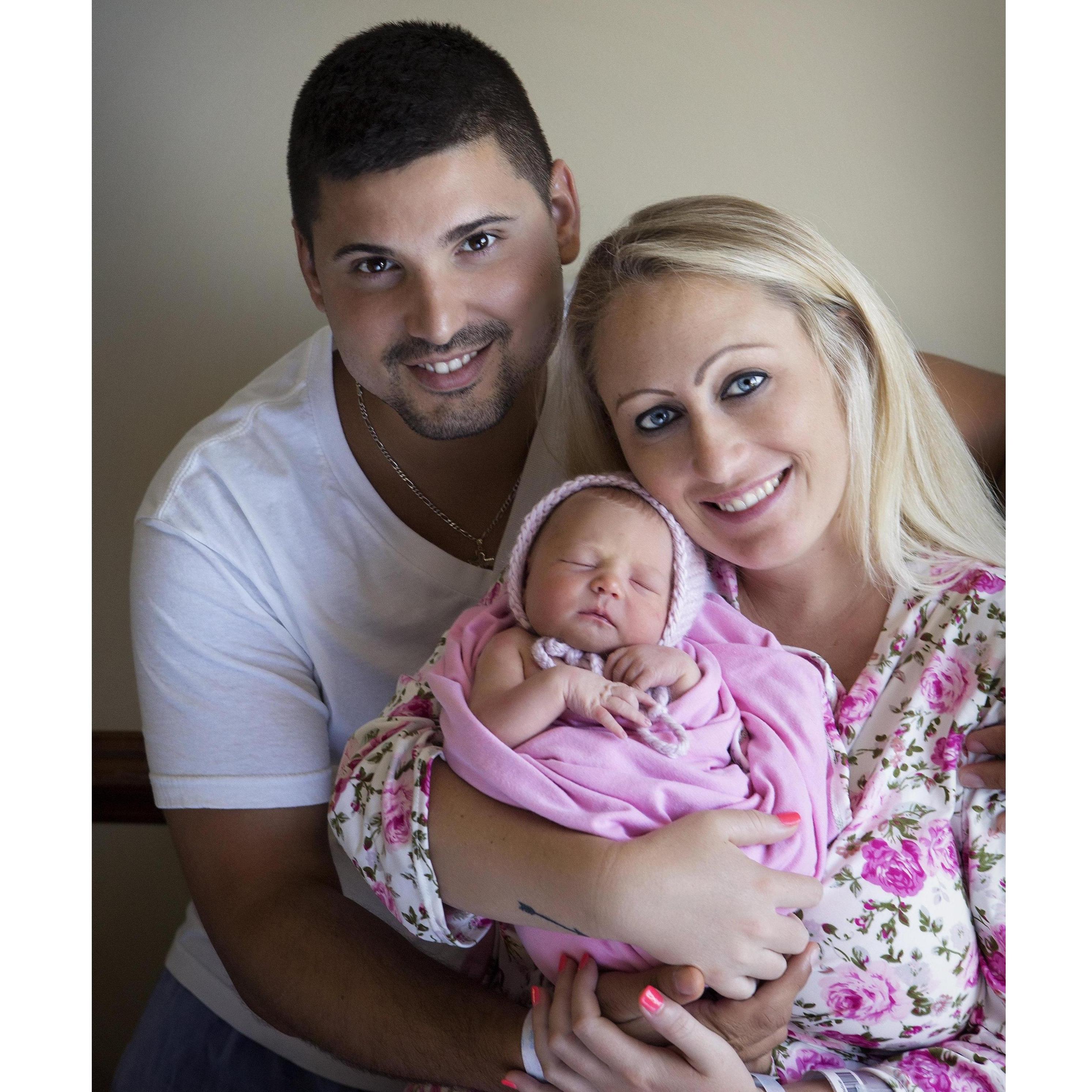 the best moment in both of our lives, bringing Briella into this world