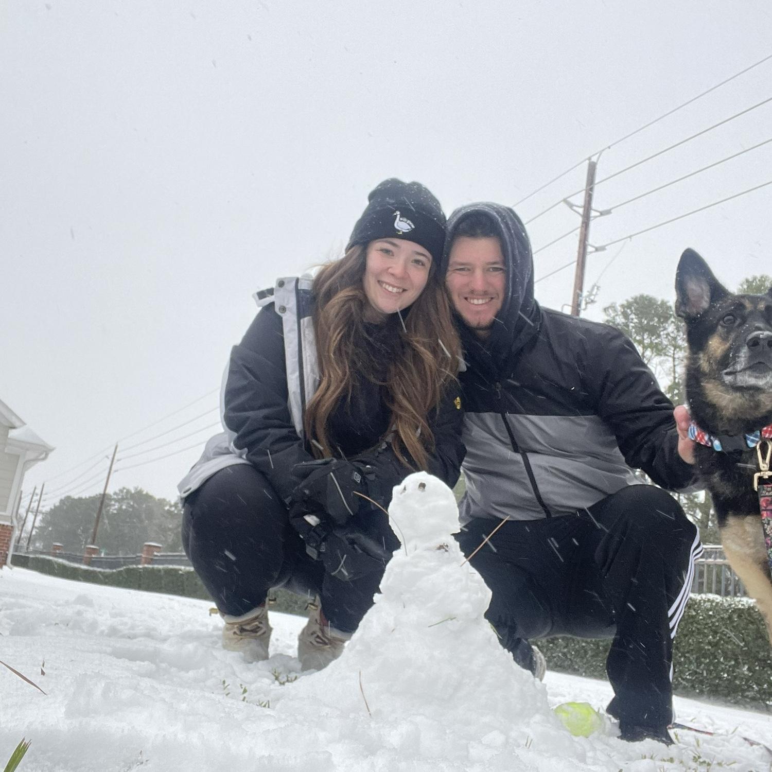 Our first snow together!