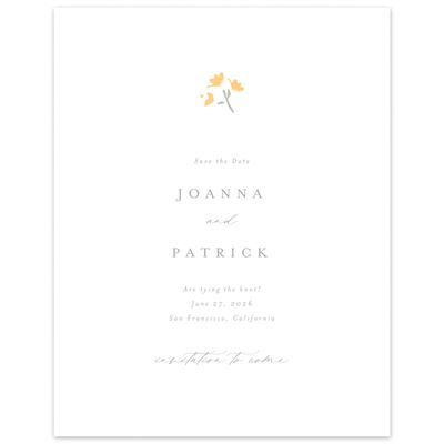 Honey, Yellow Wedding Digital Save the Date - Regal Portrait