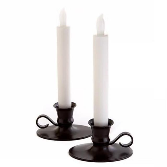 Flameless LED Window Candles with Timer