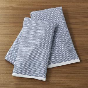 Indigo Textured Terry Dish Towels, Set of 2