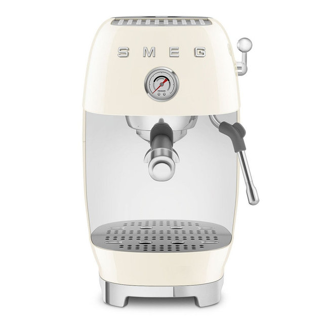 SMEG 50's Style Retro Manual Espresso Machine with Cold Brew, Cream