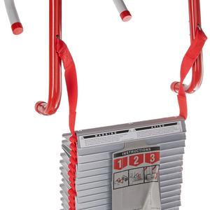 Kidde 468094 Three-Story Fire Escape Ladder with Anti-Slip Rungs, 25-Foot