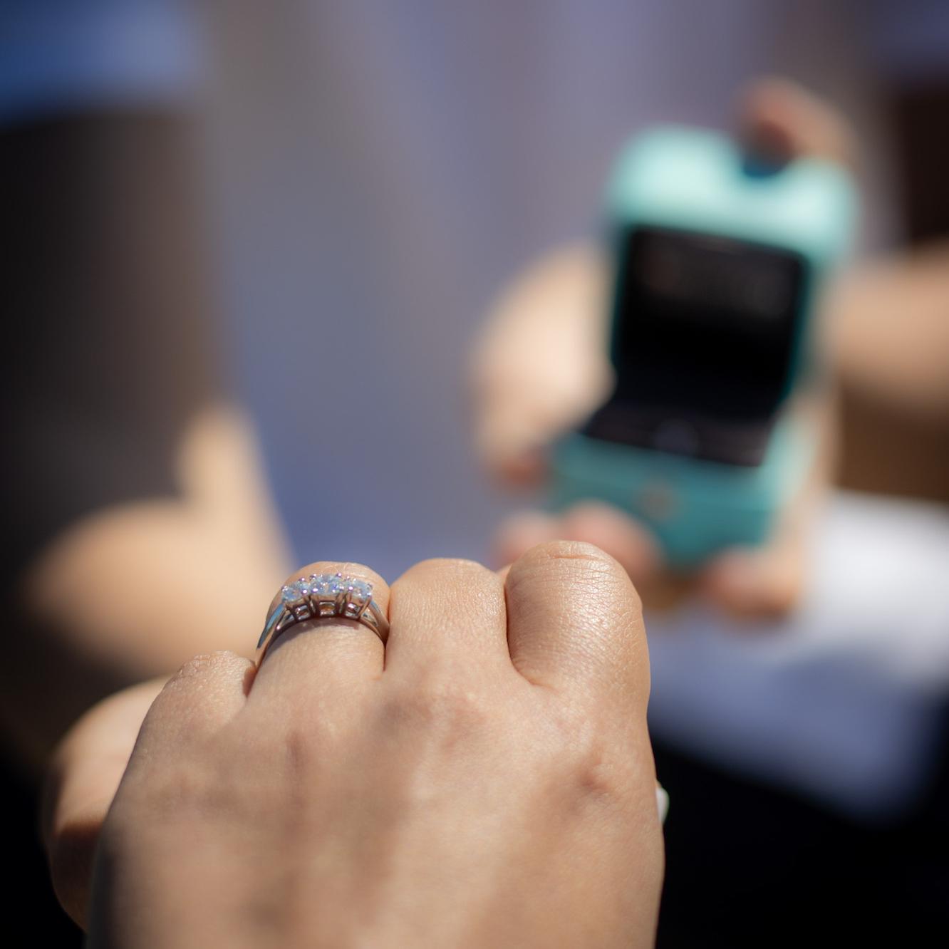 Fun fact: we took our own engagement pictures.