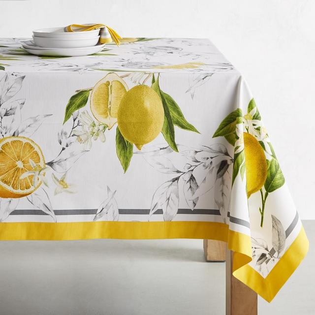 Meyer Lemon Tablecloth, 70" X 90"