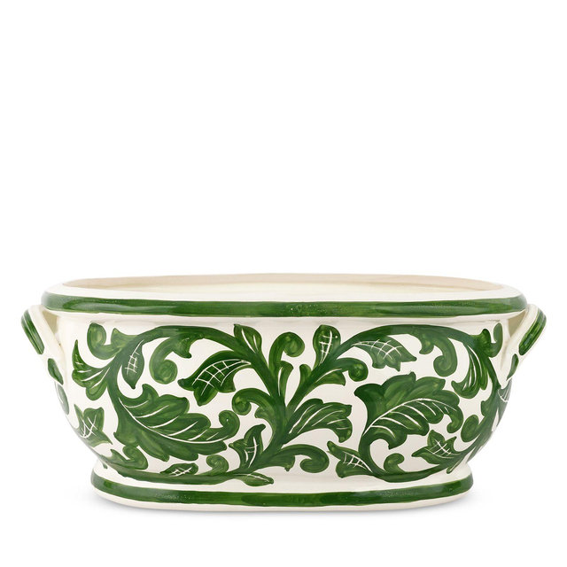 VIETRI Verde Garden Oval Planter