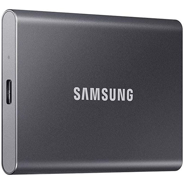Samsung SSD T7 Portable External Solid State Drive 1TB, Up to 1050MB/s, USB 3.2 Gen 2, Reliable Storage for Gaming, Students, Professionals, MU-PC1T0T/AM, Gray