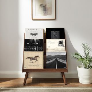 Liam Medium Record Storage Stand Console