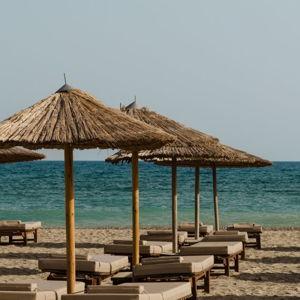 Daybed at Beach Club in Greece