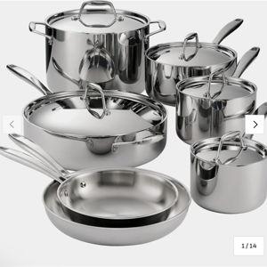 Signature Tri-Ply Clad Stainless Steel Cookware Set