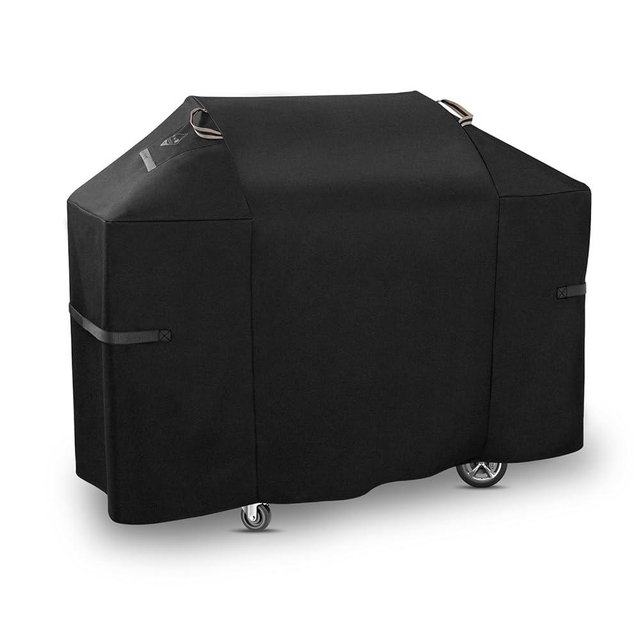 Heavy Duty 58 Inch Grill Cover for Weber Genesis 300 & Genesis II 300 Series 7130 Grills,600D Rip-Proof Material BBQ Cover,Waterproof UV and Fade Resistant Cover with Straps,Compared to Weber 7130