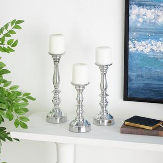 3-Piece Metal Candle Holder Set