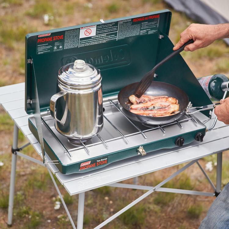 Coleman 12-Cup Stainless Steel Stove Top Camping Percolator Coffee Pot