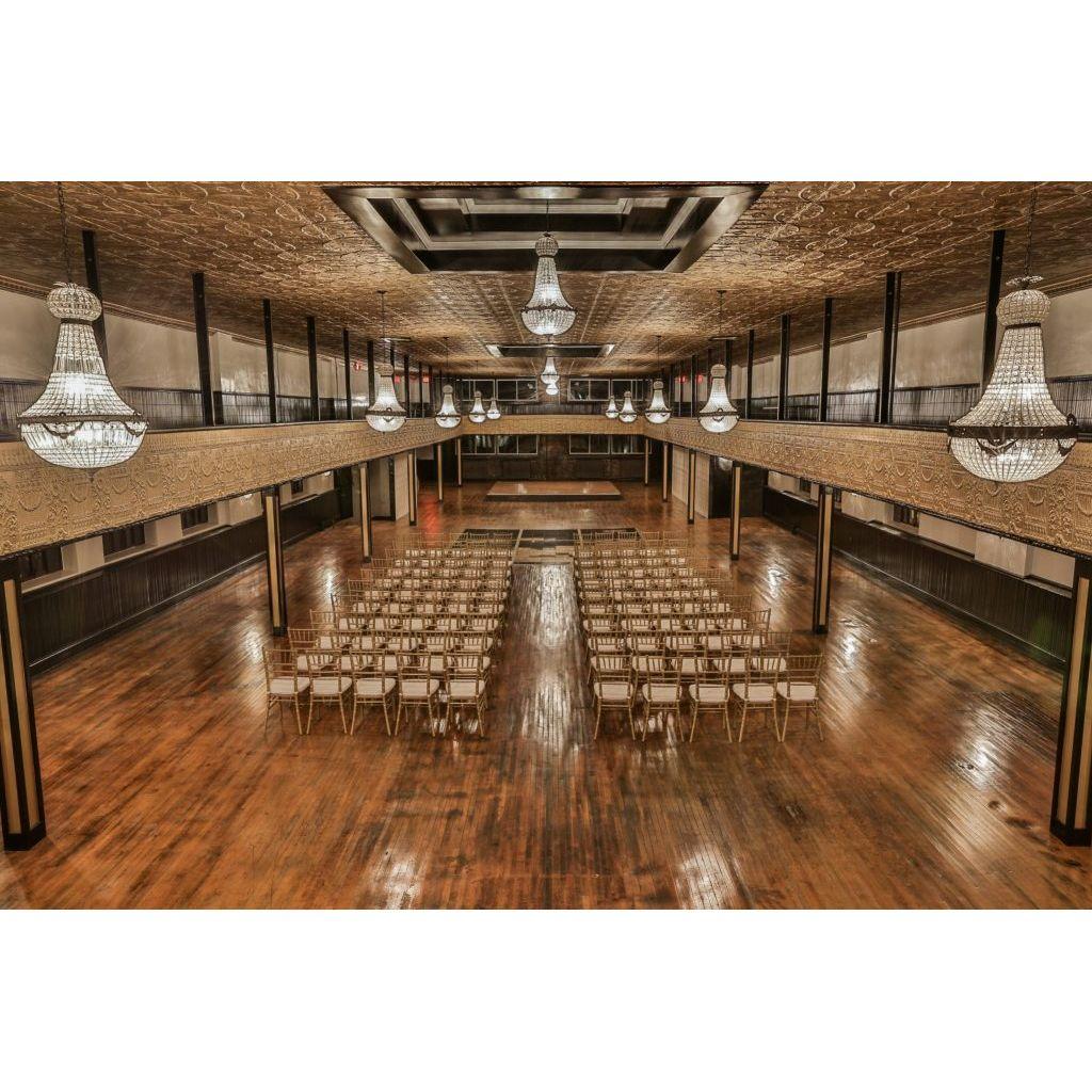 The reception ballroom (two levels)