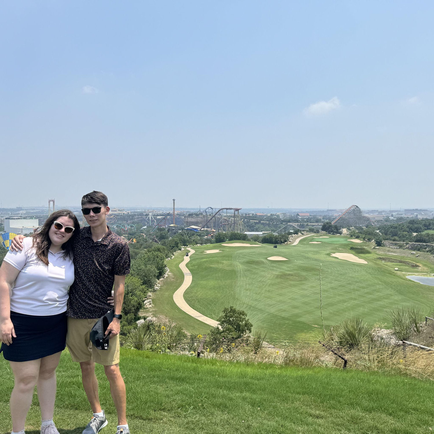 My first time playing at La Cantera. I'm happy she likes tagging along on golf rounds cause I'm always happier when she's there no matter how bad I do.