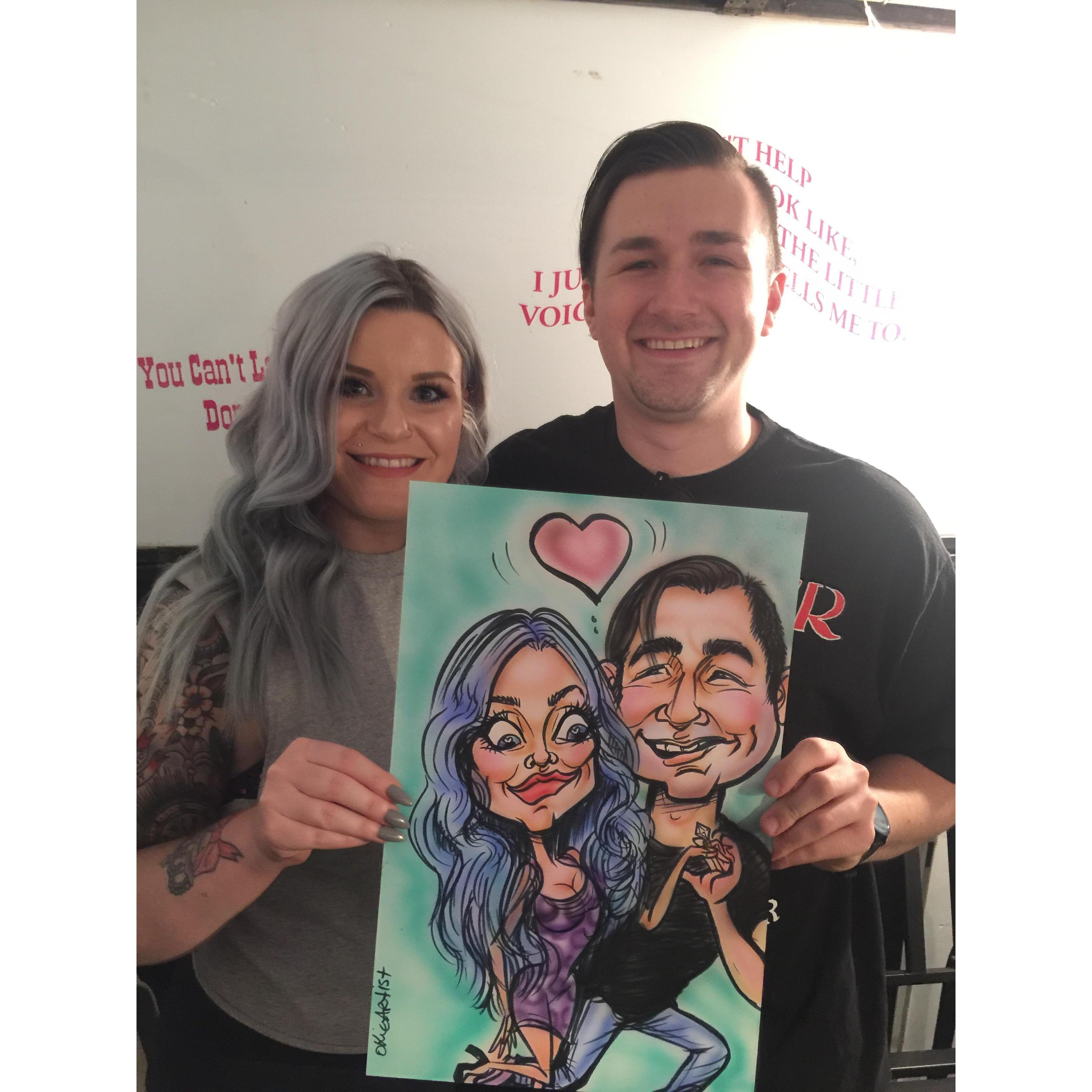 the fair and caricatures is one of our favorite things to do every September :)