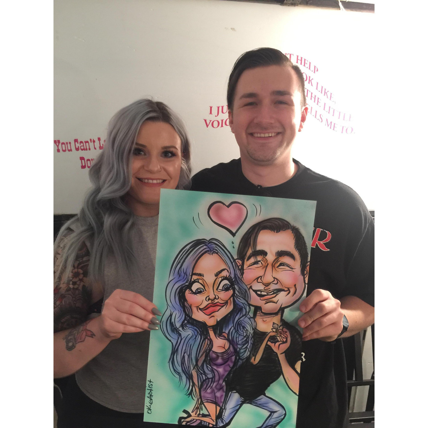 the fair and caricatures is one of our favorite things to do every September :)