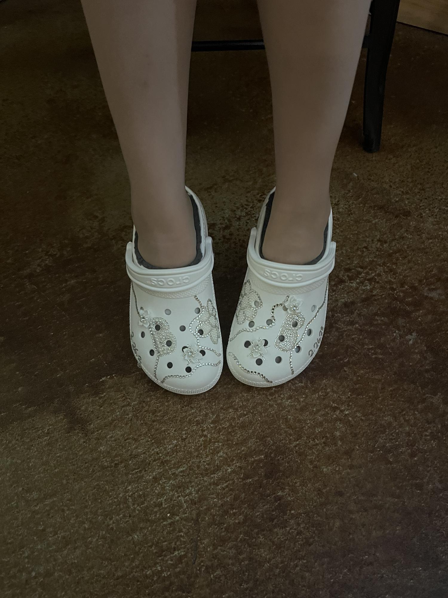 The best crocs ever!!!! Made by Izzy 🤍🤍