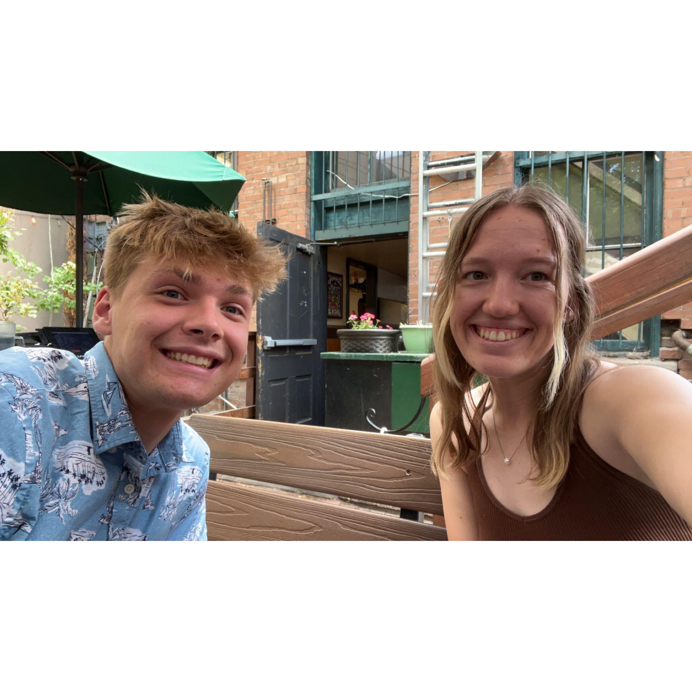 Grabbing lunch in Silverton Colorado!