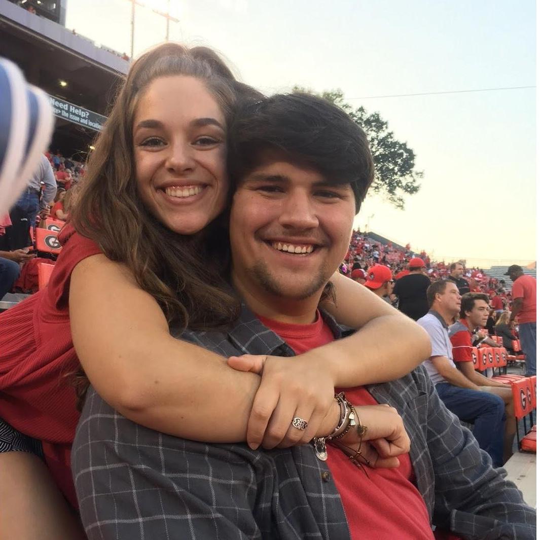 My first college football game ever (and of course it was between the hedges)!