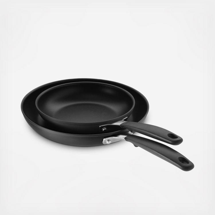 OXO Tri-Ply Stainless Non-Stick Mira Series 2-Piece Fry Pan Set, 8-Inch and  10-Inch