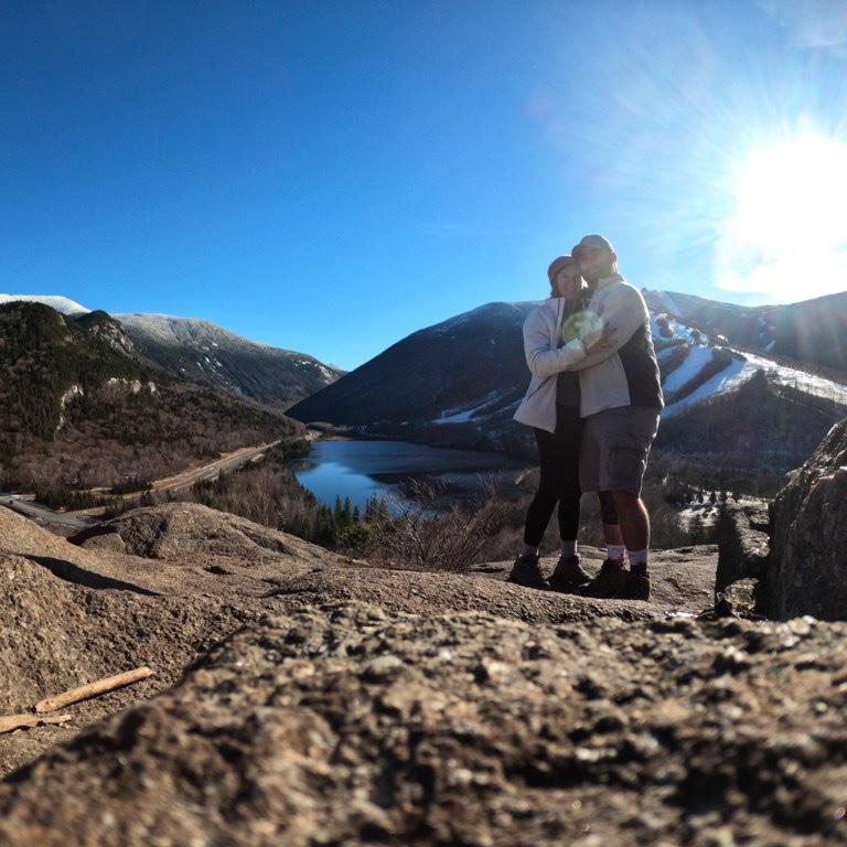 First picture together(neither of us have been great at photo documentation)