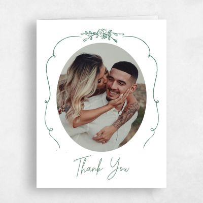 Green Whimsical Wedding Thank You - Finley Photo
