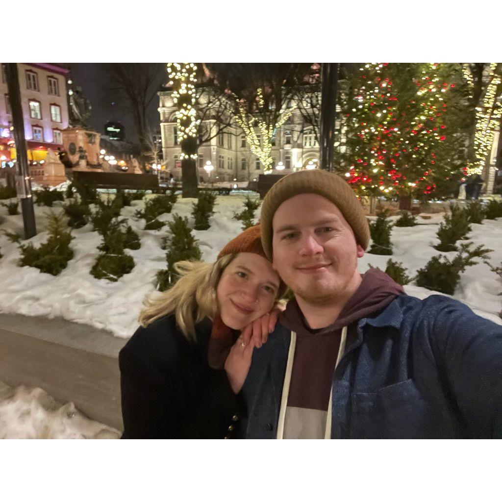 A snapshot post-engagement walking around Quebec City